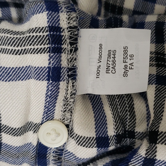 Madewell Long Sleeve Dress/Tunic Soft and Comfortable Plaid - Picture 9 of 10